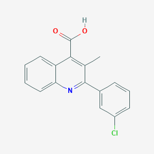 B1362129 2-(3-Chlorophenyl)-3-methylquinoline-4-carboxylic acid CAS No. 350997-46-5