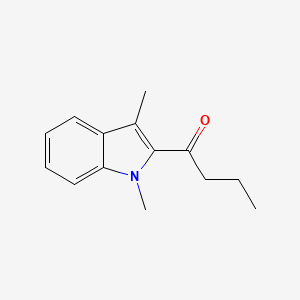 molecular formula C14H17NO B1362131 1-(1,3-二甲基-1H-吲哚-2-基)丁酮 CAS No. 425373-45-1