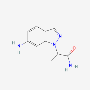 2-(6-Amino-1h-indazol-1-yl)propanamide