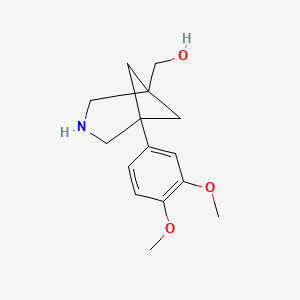 [5-(3,4-Dimethoxyphenyl)-3-azabicyclo[3.1.1]heptan-1-yl]methanol