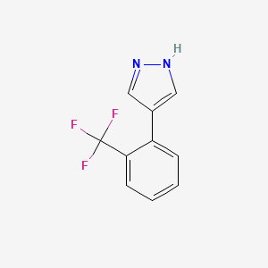 4-[2-(trifluoromethyl)phenyl]-1H-pyrazole