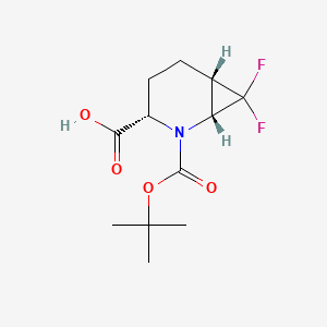 (1R,3S,6S)-2-[(tert-butoxy)carbonyl]-7,7-difluoro-2-azabicyclo[4.1.0]heptane-3-carboxylic acid