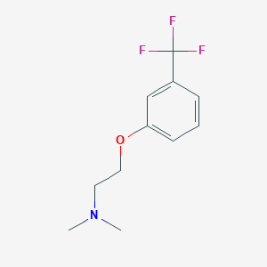 molecular formula C11H14F3NO B1362155 N,N-Dimethyl-2-(3-(trifluoromethyl)phenoxy)ethanamine CAS No. 1001541-07-6