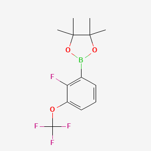 2-[2-Fluoro-3-(trifluoromethoxy)phenyl]-4,4,5,5-tetramethyl-1,3,2-dioxaborolane