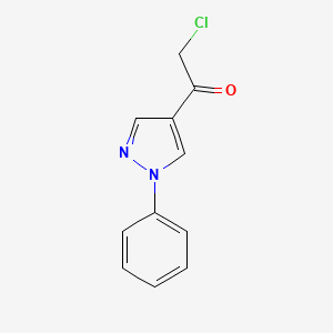 2-Chloro-1-(1-phenyl-1h-pyrazol-4-yl)ethan-1-one