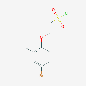 2-(4-Bromo-2-methylphenoxy)ethane-1-sulfonyl chloride