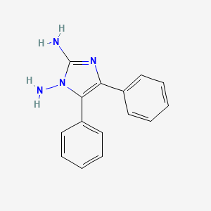 molecular formula C15H14N4 B1362170 4,5-diphenyl-1H-imidazole-1,2-diamine CAS No. 19933-51-8