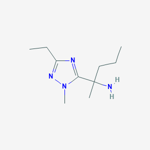 2-(3-Ethyl-1-methyl-1h-1,2,4-triazol-5-yl)pentan-2-amine