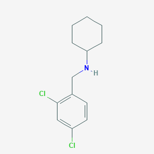 molecular formula C13H17Cl2N B1362173 N-[(2,4-dichlorophenyl)methyl]cyclohexanamine 