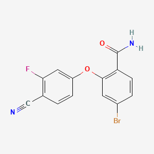 4-Bromo-2-(4-cyano-3-fluorophenoxy)benzamide