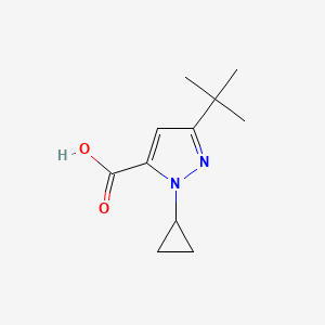 3-tert-butyl-1-cyclopropyl-1H-pyrazole-5-carboxylicacid