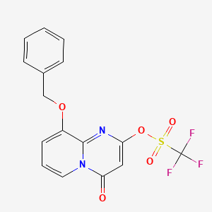 9-(benzyloxy)-4-oxo-4H-pyrido[1,2-a]pyrimidin-2-yltrifluoromethanesulfonate