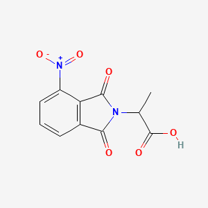 molecular formula C11H8N2O6 B1362179 2-(4-硝基-1,3-二氧代-1,3-二氢-2H-异吲哚-2-基)丙酸 CAS No. 18627-60-6