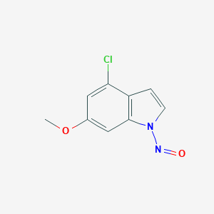 1H-Indole, 4-chloro-6-methoxy-1-nitroso-