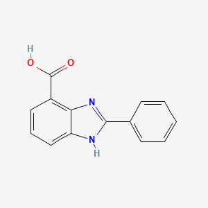 molecular formula C14H10N2O2 B1362200 2-Phenylbenzimidazole-4-carboxylic acid CAS No. 66630-72-6
