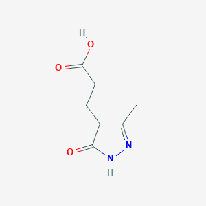 B1362202 3-(3-methyl-5-oxo-4,5-dihydro-1H-pyrazol-4-yl)propanoic acid CAS No. 224568-17-6