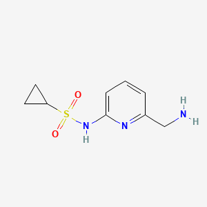 N-[6-(Aminomethyl)-2-pyridinyl]cyclopropanesulfonamide