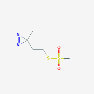 3-[2-(Methanesulfonylsulfanyl)ethyl]-3-methyl-3H-diazirine