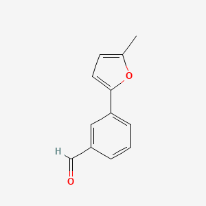 molecular formula C12H10O2 B1362213 3-(5-Methyl-2-furyl)benzaldehyde CAS No. 400745-03-1