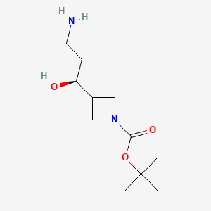 tert-butyl3-[(1S)-3-amino-1-hydroxypropyl]azetidine-1-carboxylate