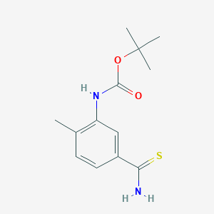 Tert-butyl (5-carbamothioyl-2-methylphenyl)carbamate