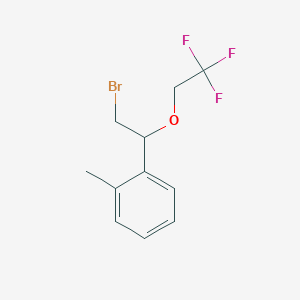 1-(2-Bromo-1-(2,2,2-trifluoroethoxy)ethyl)-2-methylbenzene