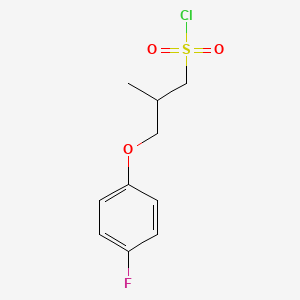 3-(4-Fluorophenoxy)-2-methylpropane-1-sulfonyl chloride