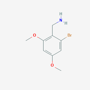 (2-Bromo-4,6-dimethoxyphenyl)methanamine