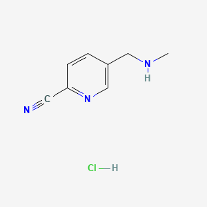 5-[(Methylamino)methyl]pyridine-2-carbonitrilehydrochloride