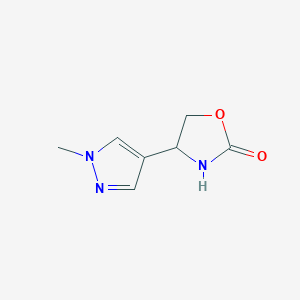 4-(1-Methyl-1h-pyrazol-4-yl)oxazolidin-2-one