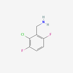 molecular formula C7H6ClF2N B1362225 2-氯-3,6-二氟苄胺 CAS No. 261762-45-2