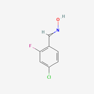molecular formula C7H5ClFNO B1362229 4-Chloro-2-fluorobenzaldehyde oxime 