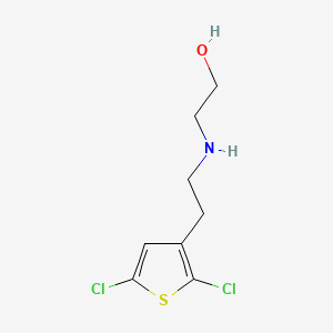 2-{[2-(2,5-Dichlorothiophen-3-yl)ethyl]amino}ethan-1-ol