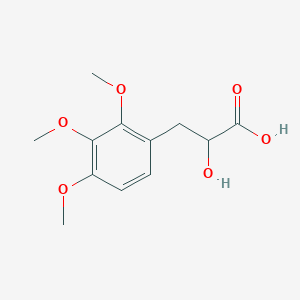 molecular formula C12H16O6 B13622298 2-Hydroxy-3-(2,3,4-trimethoxyphenyl)propanoic acid 