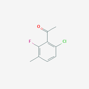 molecular formula C9H8ClFO B1362232 6'-氯-2'-氟-3'-甲基苯乙酮 CAS No. 261762-78-1