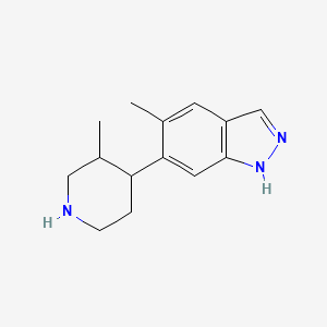 5-Methyl-6-(3-methyl-4-piperidinyl)-1H-indazole