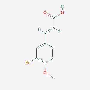 B136224 3-Bromo-4-methoxycinnamic acid CAS No. 151539-49-0