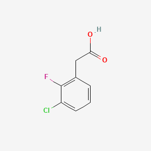 molecular formula C8H6ClFO2 B1362240 3-Chloro-2-fluorophenylacetic acid CAS No. 261762-96-3