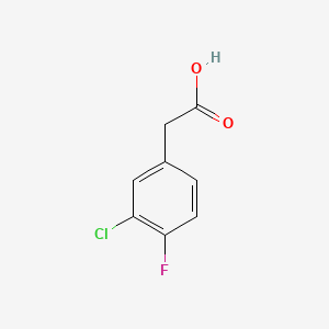 molecular formula C8H6ClFO2 B1362241 3-Chloro-4-fluorophenylacetic acid CAS No. 705-79-3