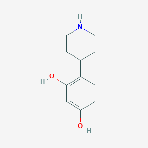 4-(Piperidin-4-YL)benzene-1,3-diol