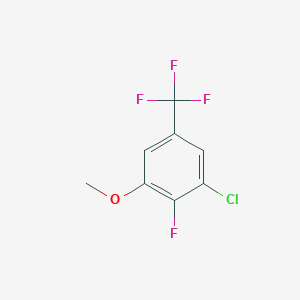 molecular formula C8H5ClF4O B1362244 3-氯-2-氟-5-(三氟甲基)苯甲醚 CAS No. 261763-01-3