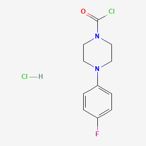 4-(4-Fluorophenyl)piperazine-1-carbonyl chloride hydrochloride