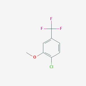 molecular formula C8H6ClF3O B1362247 1-氯-2-甲氧基-4-(三氟甲基)苯 CAS No. 402-08-4