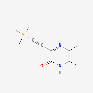 5,6-Dimethyl-3-[2-(trimethylsilyl)ethynyl]-1,2-dihydropyrazin-2-one