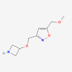 3-((Azetidin-3-yloxy)methyl)-5-(methoxymethyl)isoxazole