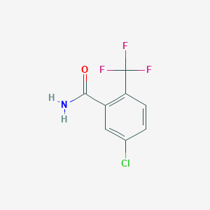 molecular formula C8H5ClF3NO B1362248 5-氯-2-(三氟甲基)苯甲酰胺 CAS No. 654-94-4