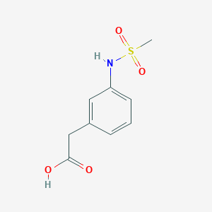 molecular formula C9H11NO4S B1362250 3-(Methylsulphonylamino)phenylacetic acid CAS No. 407640-21-5