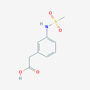 molecular formula C9H11NO4S B1362250 3-(甲磺酰胺基)苯基乙酸 CAS No. 407640-21-5