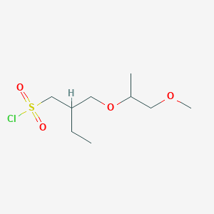 2-(((1-Methoxypropan-2-yl)oxy)methyl)butane-1-sulfonyl chloride