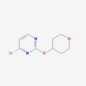 4-Bromo-2-(oxan-4-yloxy)pyrimidine